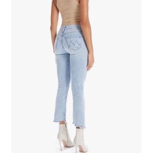 MOTHER The Insider Crop Step Chew Drinking By The Pool Jeans 27